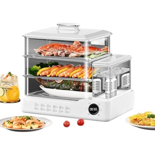 スチーム調理器 ホワイト のせるだけで簡単蒸し器 18〜20cm対応 A-77394 スチームデリ